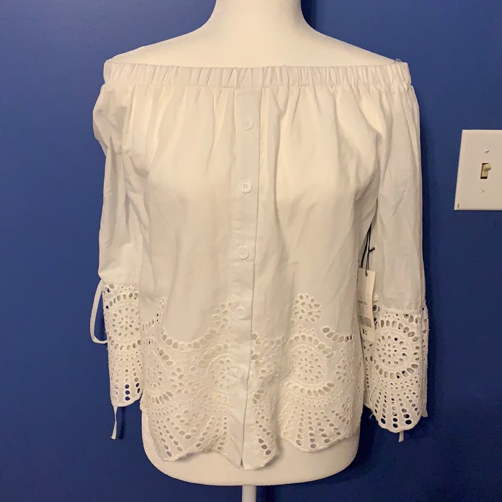Off Shoulder white top